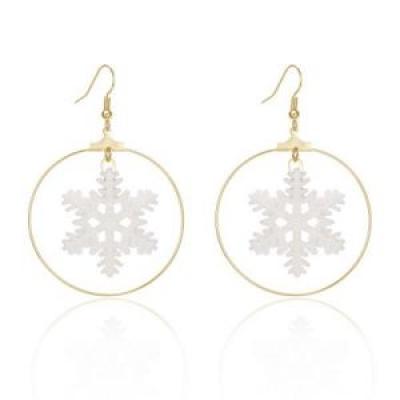 Christmas earrings Christmas  alloy  oil pendant earrings Christmas Hook drop earrings jewelry  