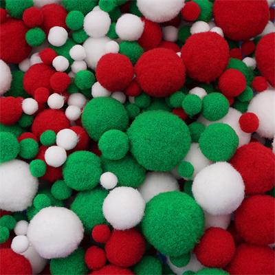 Multicolor Fuzzy Bulk Pom Poms for School Handwork Craft Supplies - 副本
